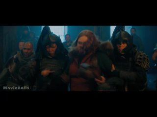 jumanji  nov uroven 2019   --  fight  under musik   scenia izfilma