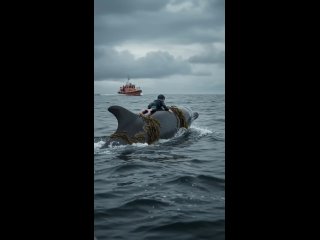 incredible moment dolphin saves the baby in the sea